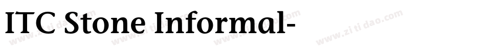 ITC Stone Informal字体转换